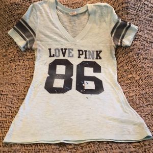 Love PINK light blue t-shirt